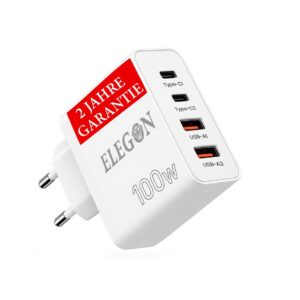 Fast Charging White 100W Charger.